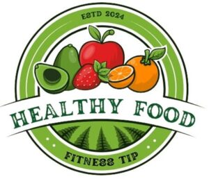 Healthy Food fitness tip logo